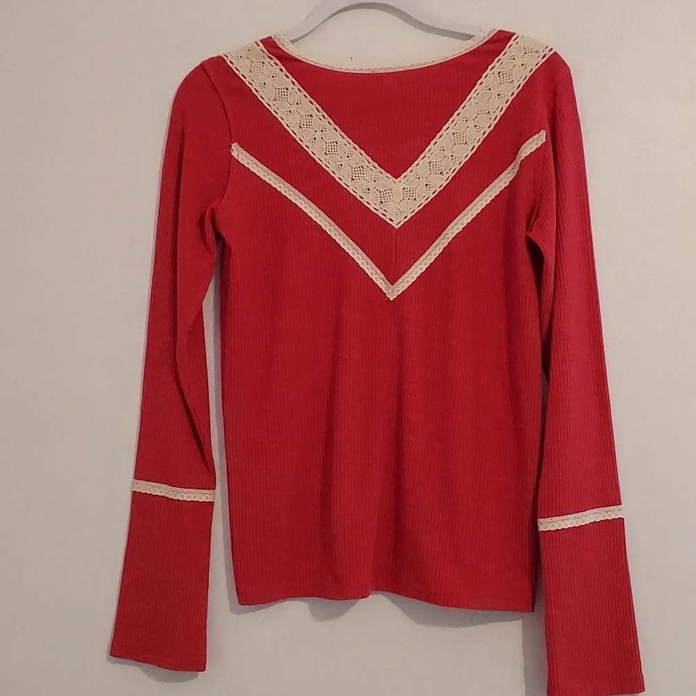 2/ $25 P0L Tunics I Henley & V-Neck Tops - Picture 5 of 9